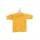 Mini T-shirt 100% cotone Giallo,con appendino e ventosa