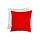 Cuscino Bianco/Rosso, 40x40 cm 100 Poliestere completo di imbottitura in sottovuoto